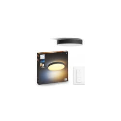 Philips - LED prigušiva stropna svetiljka Hue ENRAVE XL LED/48W/230V crna + daljinski upravljač