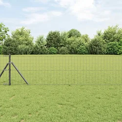 vidaXL Evropska ograja Siva 0.4x50 m Jeklo