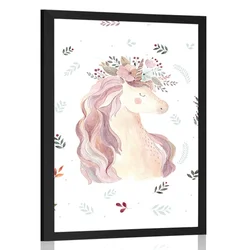 Plakat čarobni samorog - 40x60 silver