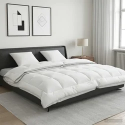 Set jastuka i popluna 3 kom. 200x200 cm 4 godišnja doba Vuna