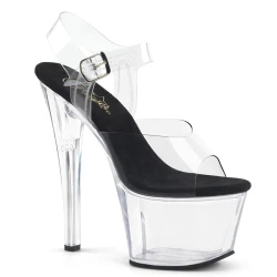 Pleaser Sky-308 Clr-Blk/Clr 40