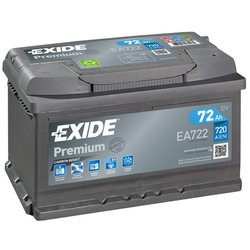 Akumulator EXIDE Premium EA722 - 72Ah/720A