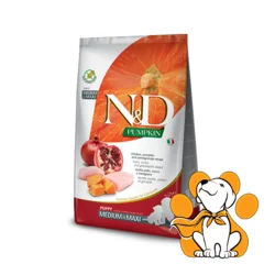 N&D Pumpkin Puppy Medium&Maxi Chicken, Pumpkin&Pomegranate 2,5kg, Granule za Pse
