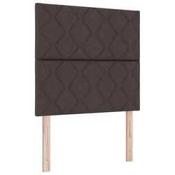 Vidaxl Vzglavje Temno rjava 100 cm blago