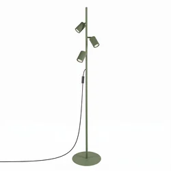 Sollux SL.2026 - Podna lampa KARBON 3xGU10/10W/230V zelena