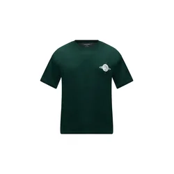 JACK & JONES Majica JJASTRO temno zelena/bela