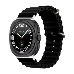 Silikonska narukvica za pametni sat Samsung Galaxy watch Ultra 47 mm crna