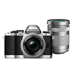 OLYMPUS D-SLR fotoaparat OM-D E-M10 14-42 EZ+40-150 (V207024SE010), srebrn