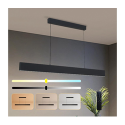 Brilagi - LED prigušiva luster na sajli SLIMLINE LED/40W/230V 3000-6000K crna + daljinski upravljač