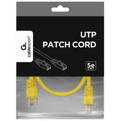 GEMBIRD PP12-1.5M/Y Mrezni kabl/ CAT5e UTP Patch cord 1.5m yellow