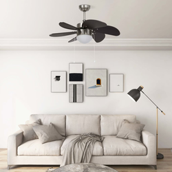 Den Stropni ventilator z lučjo 76 cm temno rjav