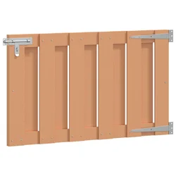 Vrtna vrata 100 x 60 cm WPC i aluminij Smeđa