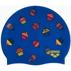 Arena print 2 silicone cap cupcakes blue