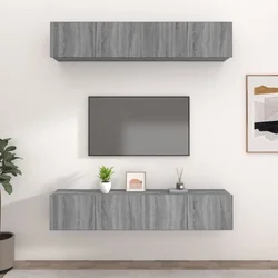 TV ormarići 4 kom boja sivog hrasta sonome 80x30x30 cm drveni