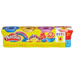 HASBRO - Play-Doh 4 kosi lončkov kovinskih barv
