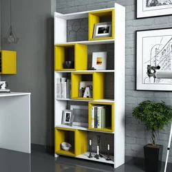 Hanah Home Polica 80x170x22cm Belo-Žuta