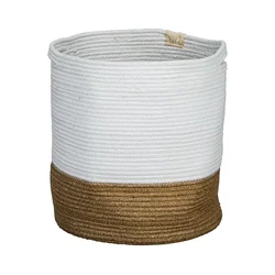Eglo 426501 - Dekorativna korpa TOYAMA 40x35 cm bela/bež