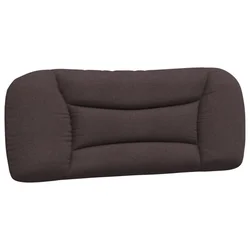 Vidaxl Blazina za vzglavje Hvar temno rjava 100 cm blago