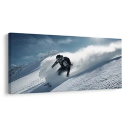 Slika praznična snežna eksplozija - 120x60