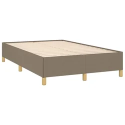 Vidaxl Posteljni okvir brez vzmetnice taupe 120x190 cm blago