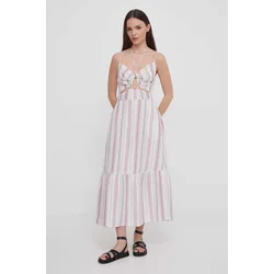Lanena obleka Pepe Jeans