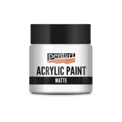 Akrilna barva mat - 50 ml - umazano bela