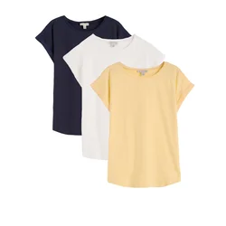 love & roses Majica marine/med/off-bela