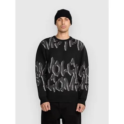 Volcom Stone Jacquard moški pulover black