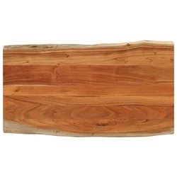 Stolna ploča 120x60x2,5 cm pravokutna bagremovo drvo živi rub
