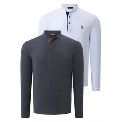DOUBLE SET V4009 DEWBERRY MENS SWEATSHIRT-WHITE-ANTHRACITE