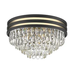 Brilagi - LED plafonsko svetlo sa kristalima VELURE 5xE14/40W/230V crno