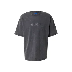HUGO Majica Nebute črna/pegasto črna