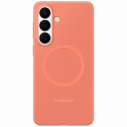 SAMSUNG silikonska futrola sa magnetom za S26 CRVENA CoralRed+gratis providna EF-ES942-COE