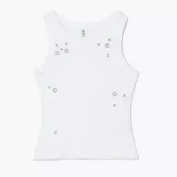 Cropp - Majica s aplikacija - white