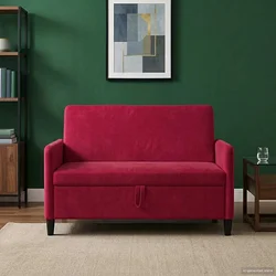 Sofa s pohranom Vinska crvena 122 x 78 x 87 cm Poliester