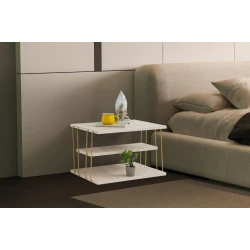 Hanah Home Klub sto Lifon, 50x33x40 cm, Krem