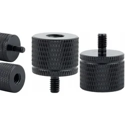 Adapter za redukcijo 1/4 na M4 stativ, aluminijast, črne barve, 20 mm