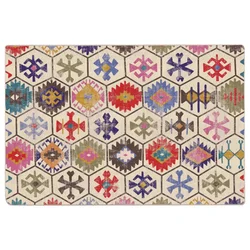 Vidaxl Preproga pralna večbarvna 120x180 cm