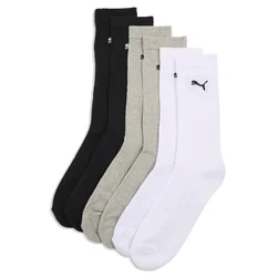 PUMA Crew Sock 3P, White/Grey/Black