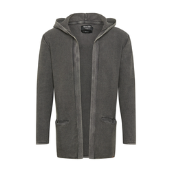INDICODE JEANS Pletena jopa Graham, siva