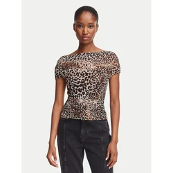 Guess Bluza W6BP45 K6608 Rjava Regular Fit