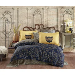 Aberto Design Komplet posteljina Caprice, 200x220 cm, Žuta-Tamnoplava