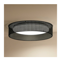 Duolla - LED plafonsko svetlo ROLLER RATTAN LED/24W/230V, prečnik 45 cm, crno
