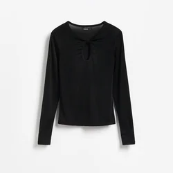 Reserved - Bluza sa izrezom u obliku suze na dekolteu