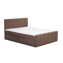 Boxspring postelja, 180x200, rjava, STAR