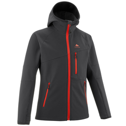 Jakna za planinarenje MH550 softshell za dječake 7 – 15 godina crna