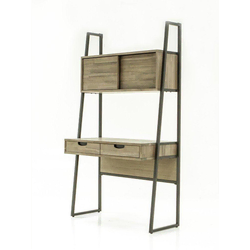 Livin Hill Pisalna miza, FLOHO01D, 100x180x50 cm, rjava