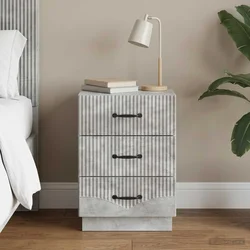 Noćni ormar Betonska siva 43 x 41 x 63,5 cm Konstruirano drvo
