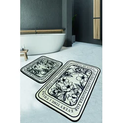 Lessentiel Maison Set 2 prostirke za kupatilo Krem-Crni