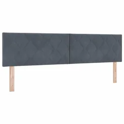 Vidaxl Vzglavje Temno siva 180 cm Žamet